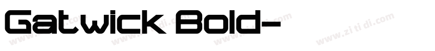 Gatwick Bold字体转换